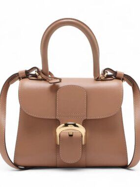 Delvaux Brillant Mini Leather Two-Way Handbag Pink
